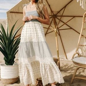 Bohme patchwork maxi dress